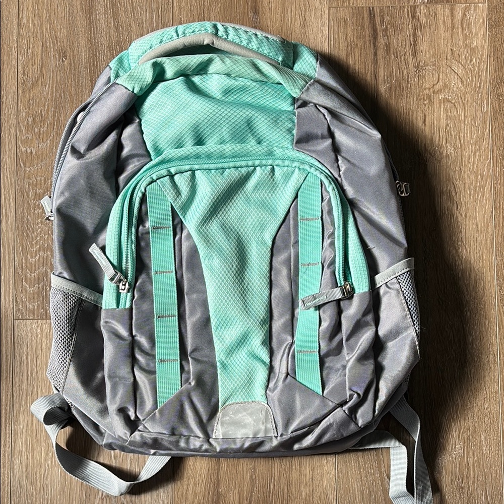 Mint and Gray Backpack